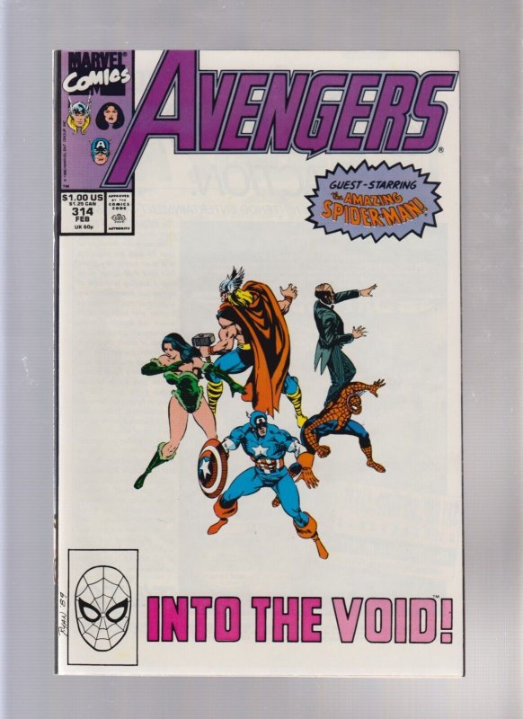 Avengers #314 - Tom Palmer Cover Art! (9.0) 1990