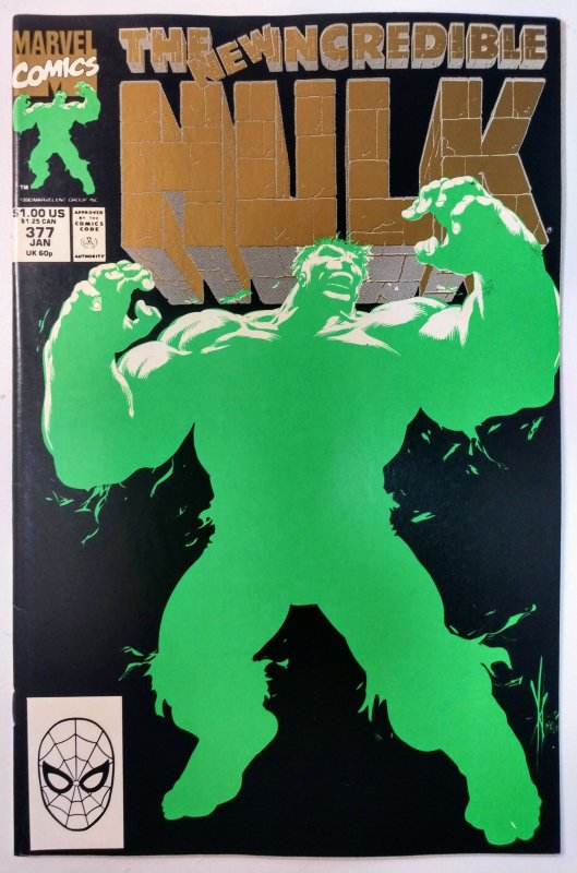 The Incredible Hulk #377 (8.5, 1991) 2nd Printing, 1st App of Professor Hulk