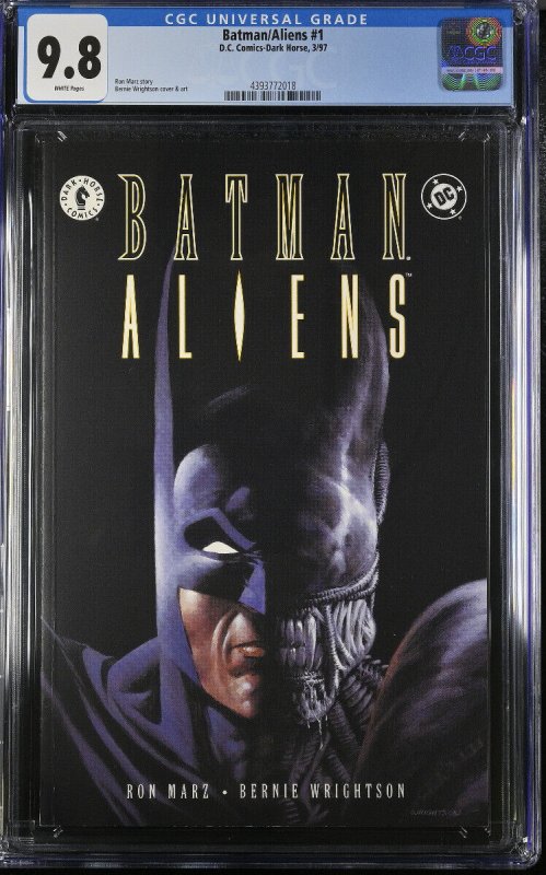 BATMAN/ALIENS #1 CGC 9.8-1997-comic book-DC-4393772018