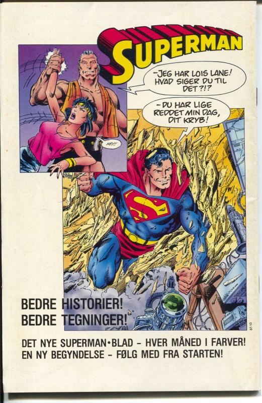 Superman's Fodseldag #29 1989-Danish Edition-50 years of Superman-VF+ 