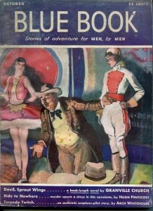 BLUE BOOK PULP-OCT 1941-VG-STOOPS COVER-BEDFORD-JONES-BOND-CHRISTIE VG