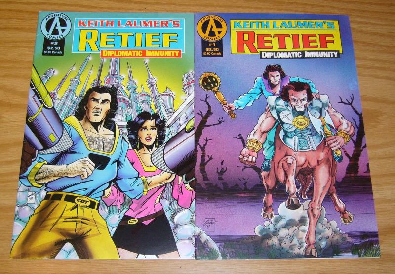 Keith Laumer's Retief: Diplomatic Immunity #1-2 VF/NM complete series - set lot