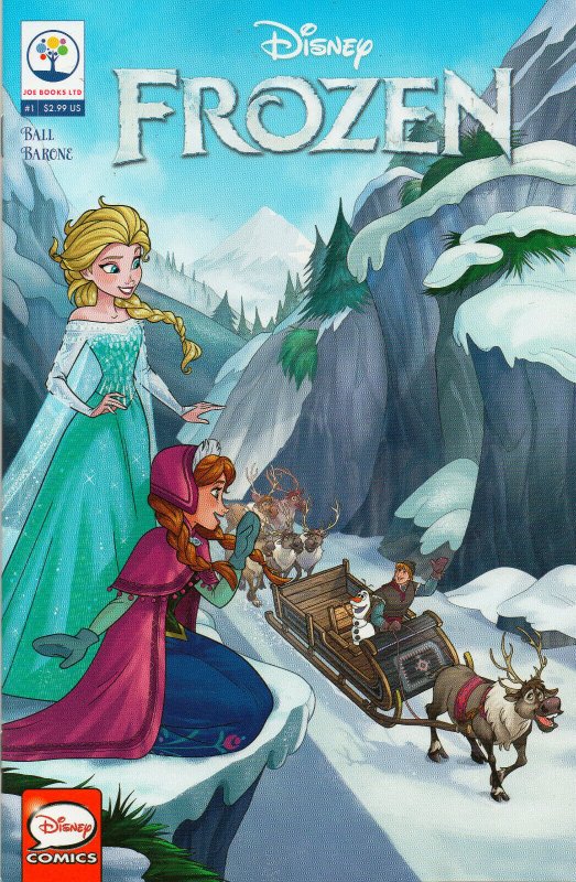 Disney Frozen #1 - New Adventures Of Olaf Elsa & Anna - 2016 (Grade 9.2)