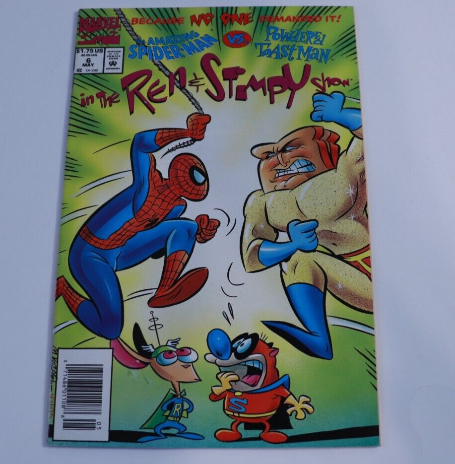 Ren And Stimpy 6 Marvel Comics May 1993 Dan Slott SpiderMan Newstand