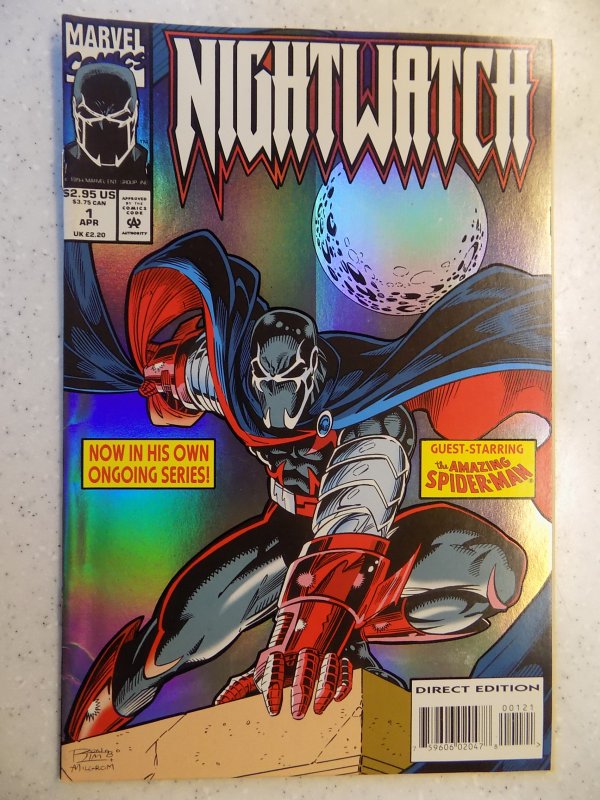 NIGHTWATCH # 1 MARVEL FOIL COVER SPIDER-MAN ACTION ADVENTURE