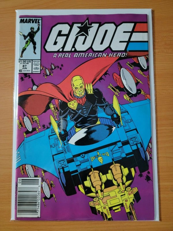 G.I. Joe A Real American Hero #87 Newsstand Edition ~ VF - NEAR MINT NM ~ 1989