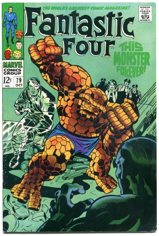 FANTASTIC FOUR #79, FN, Monster Forever, Jack Kirby, 1961, more FF in store, QXT