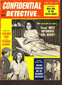 Confidential Detective Cases Magazine August 1958- Girl Bandit