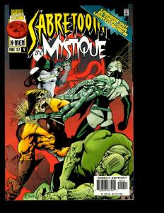 11 Comics Rom 17 18 Sabretooth Special, Mystique 1 2 3 4 Sachs # 1 2 3 4 JF26