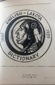 English – Lakota dictionary, 1989, Keith, 77p,ex-libr w/great binding