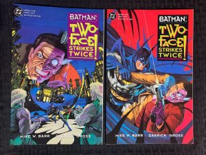 1993 BATMAN Two Face Strikes Twice SC VF 8.5 DC Comics / Daerick Gross LOT of 2