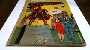 SUPERMAN #16 DC 1942 Golden Age Super Statue  & 1st Lois Lane Cover Appearance  
