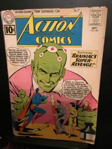 Action Comics #280 (1961) Good condition. Brainiac! GD Taped spine chipping.