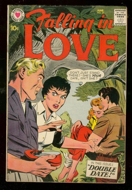 FALLING IN LOVE #27 1959-DC ROMANCE COMICS-DOUBLE DATE FN-