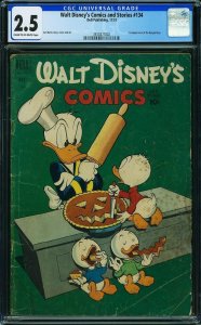 Walt Disney's Comics & Stories #134 (1951) CGC 2.5 GD+