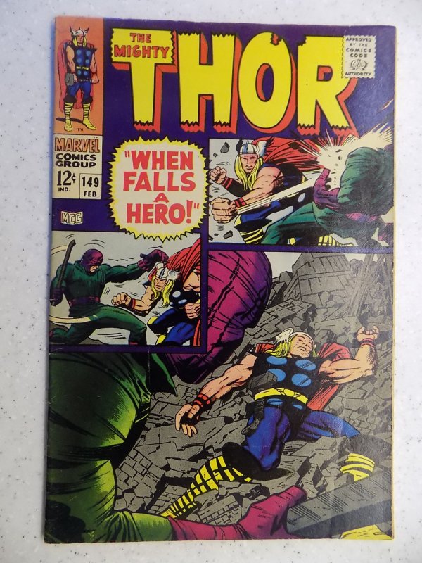 THE MIGHTY THOR # 149 MARVEL GODS JOURNEY ACTION ADVENTURE