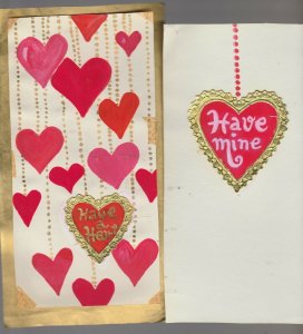 HAPPY VALENTINES DAY Have a Heart Have Mine 2pcs 4x8.5 Greeting Card Art #7