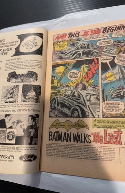 Batman #206 (1968) Thos is the end! Frank Robbins cover art