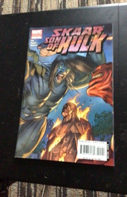 Son of Skaar 1 variant  #1 (2008) rare Burning Man 2nd print cover! NM+ Wow!