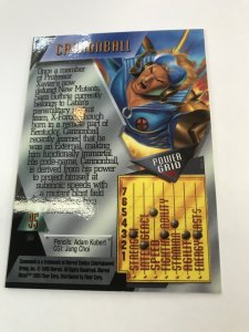 CANNONBALL #95 card : Marvel Metal 1995 Fleer Chromium; NM/M X-men, base