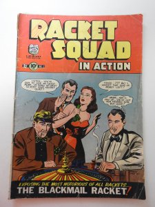 Racket Squad in Action #3 (1952) GD/VG Cond moisture damage, 1 in spine split