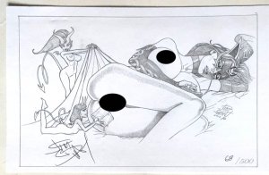 TAROT WITCH OF THE BLACK ROSE #83A DELUXE LITHO EDITION W/SIGNED PRINT NM.