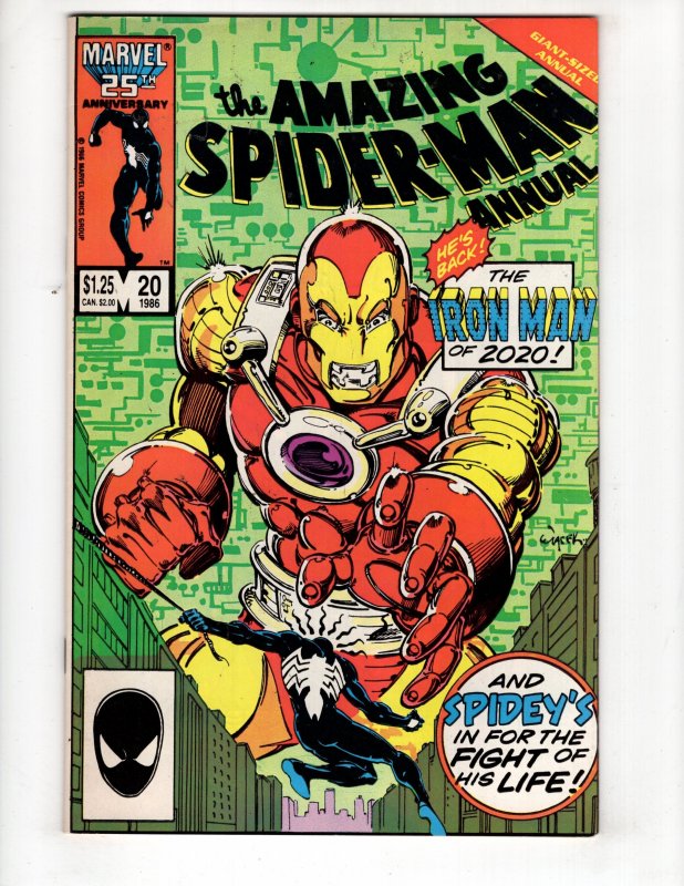 The Amazing Spider-Man Annual #20 (1986) Black Costume IRON-MAN of 2020 / ID#906