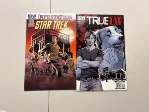 3 IDW Comics True Blood #2 Star Trek #1 Night Mary #1 93 JW12