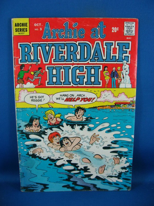 ARCHIE AT RIVERDALE HIGH 3 VG+ 1972