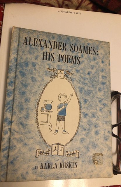 Alexander Soames: His poems, 1962, white pages