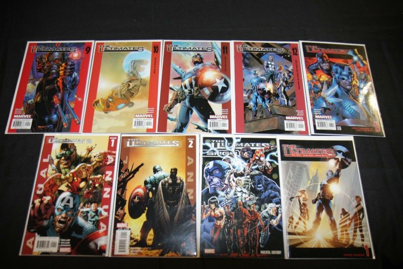 THE ULTIMATES 1-13 + ANNUALS SET/LOT 17PC