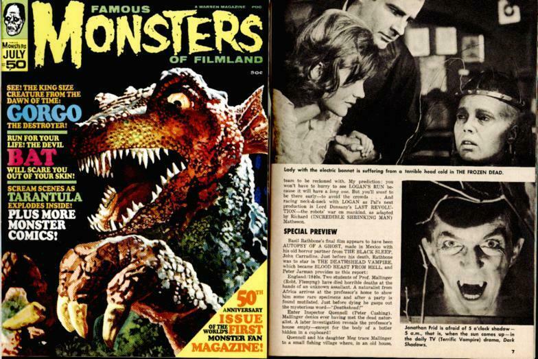 FAMOUS MONSTERS 50(1968)Uncirculated,GORGO,BARBARELLA