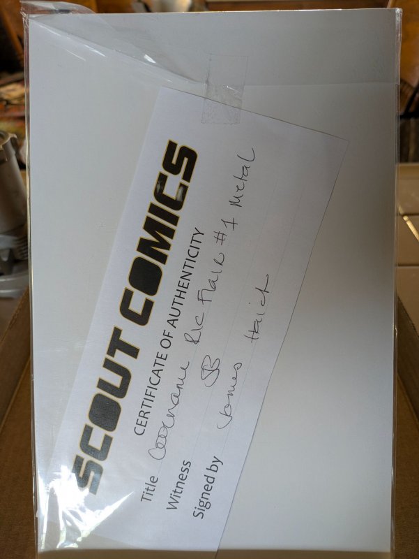 Metal, Rick Flair #1 signed with coa