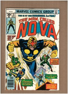 The Man Called Nova #13 Marvel Comics 1977 vs. Sandman Marv Wolfman VG+ 4.5