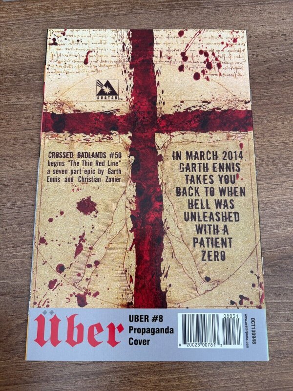 UBER # 8 NM 1st Print Propaganda Variant Cover Avatar Comic Book 20 J280