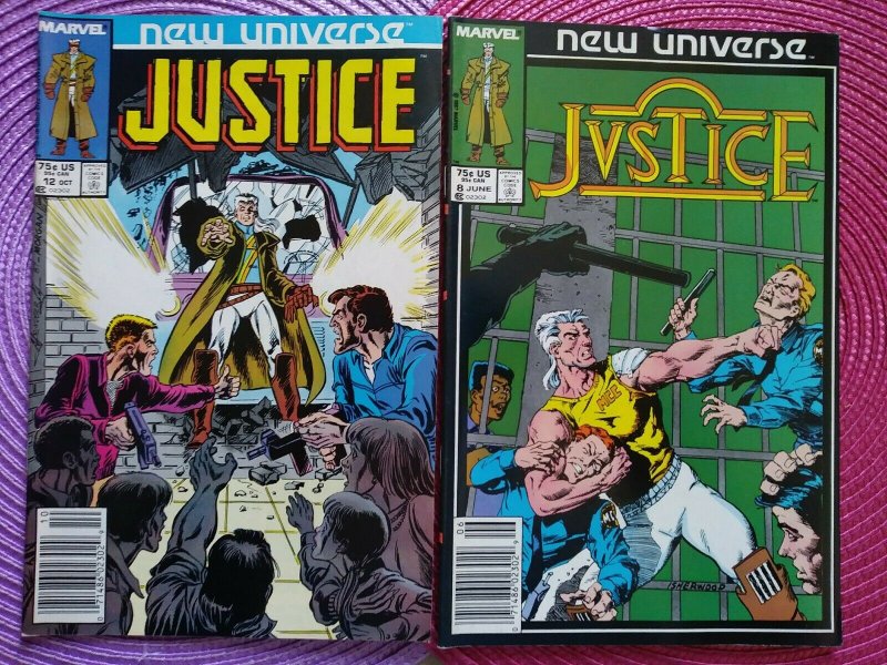 Justice Mark Jewelers 7 issue Lot #3, 5-8,12-13 MJ (1987) New Universe Marvel