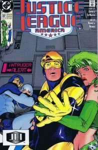 Justice League America #37 ORIGINAL Vintage 1990 DC Comics  