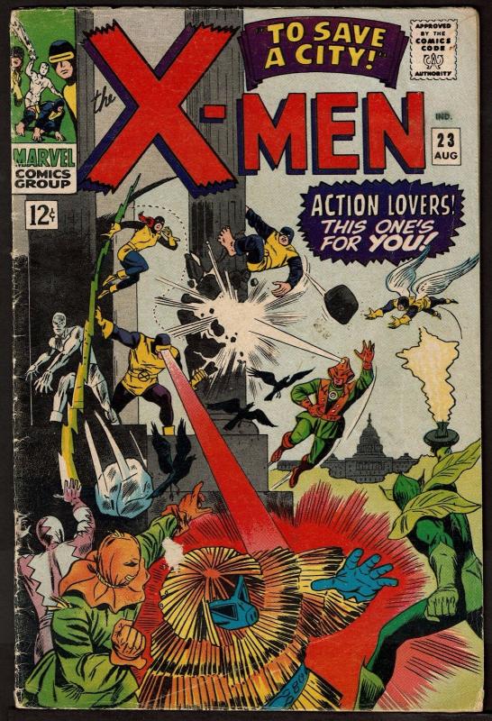 The X-Men #23 (Aug 1966, Marvel) GD/VG