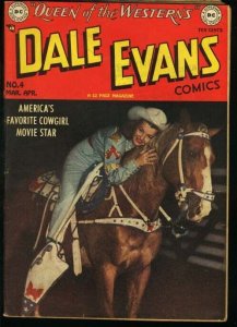 DALE EVANS COMICS #4-PHOTO COVER-ALEX TOTH ART VG+