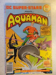 DC SUPER-STAR # 7 AQUAMAN ADVENTURE ACTION SMALL KNICK ON BACK COVER 