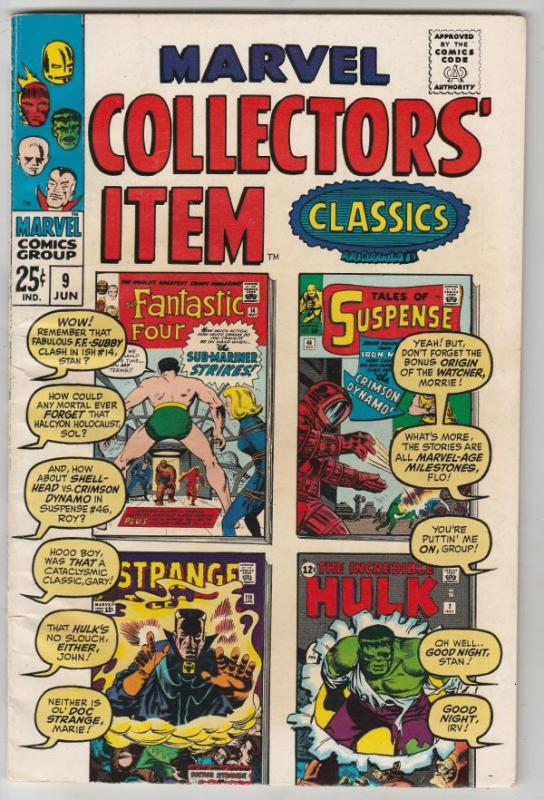 Marvel Collectors' Item #9 (Jun-67) VF+ High-Grade Fantastic Four, Mr. Fantas...