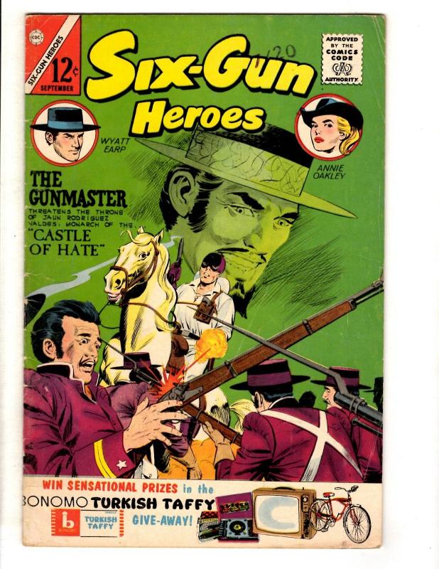 Lot Of 5 Six Gun Heroes Charlton Comic Books # 41 46 61 70 76 Western JL40