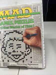 1993 MAD Magazine March Super Special Games, Puzzles - Waste of Time M 218