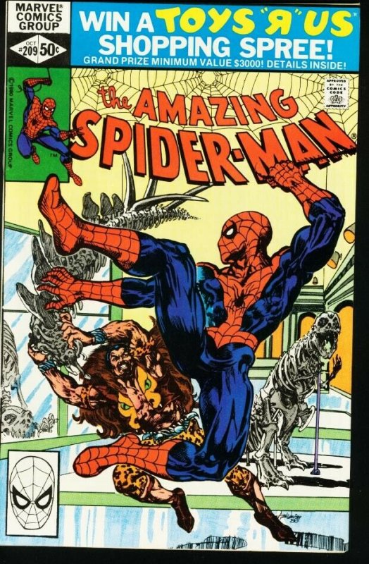 AMAZING SPIDER-MAN #209-1980-MARVEL-very fine VF