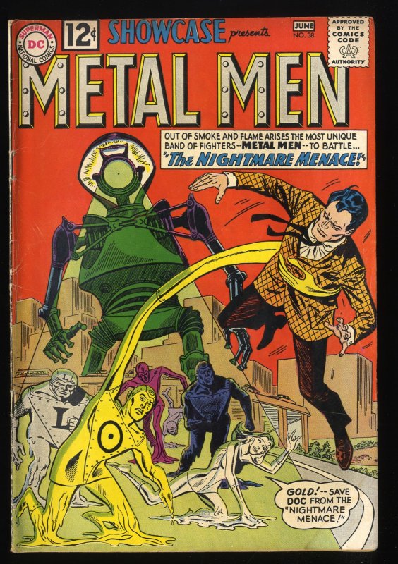 Showcase #38 VG 4.0 DC Comics 2nd Metal Men!