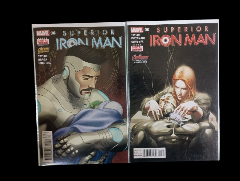 Superior Iron Man #1-9 Run Lot Marvel Comics 2015 VF