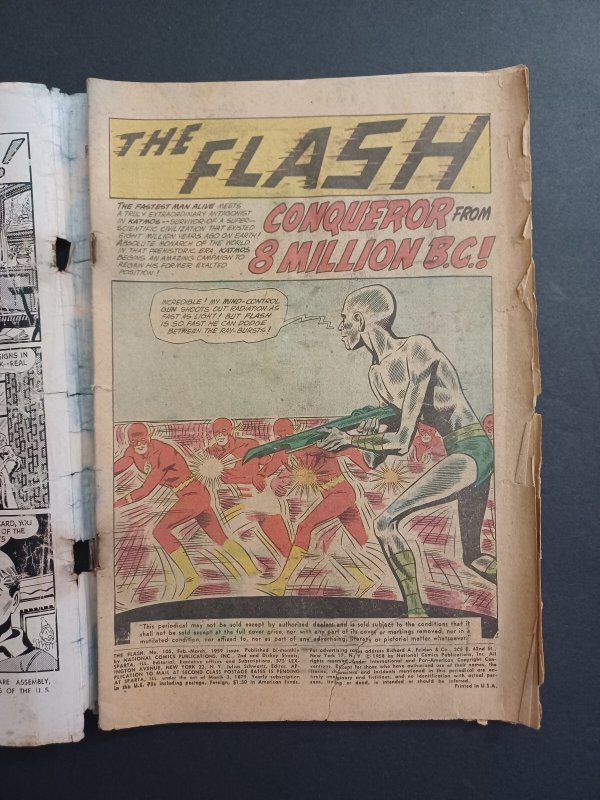 The Flash #105 - 1st solo series issue - 1st Mirror Master - 1959 - PR