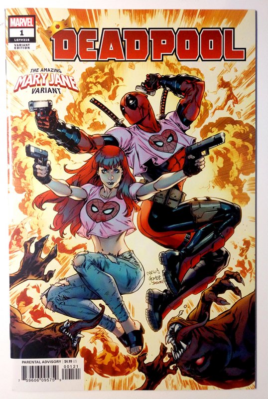 Deadpool #1 (9.4, 2020) Gomez-Mary Jane  Cover 