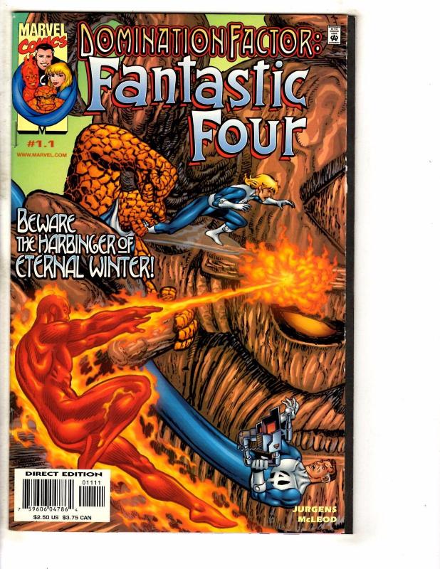8 Marvel Comics Domination Factor Fantastic Four 1.1 2.3 2.4 3.5 4.8 +1 2 3 GM14