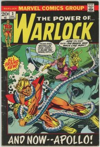 Warlock #3 (1972) - 4.5 VG+ *1st Appearance Apollo/Triax the Terrible*